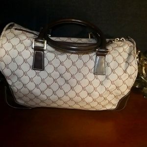 Ralph Lauren Bags | Signature Logo Travel Bag Trimmed In Brown Leather
